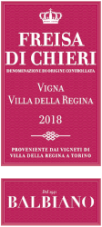 Balbiano Freisa Vigna Regina front