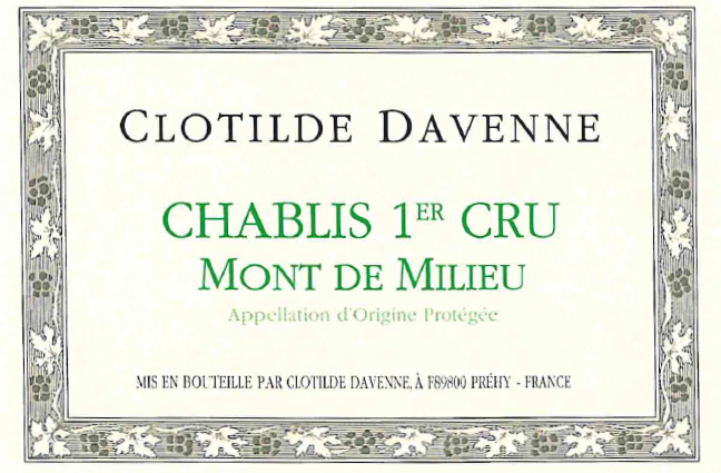 CD Chablis 1er Mont de Milieu front
